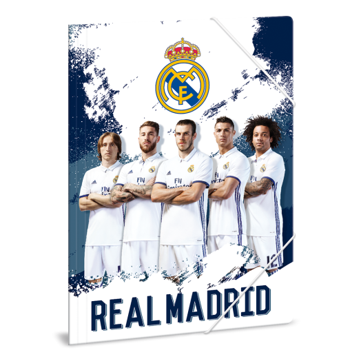 Ars Una Real Madrid A4 gumis mappa fehér-kék