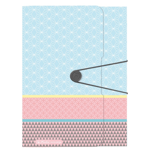Herlitz gumis füzetbox PP A4 Graphic Pastel