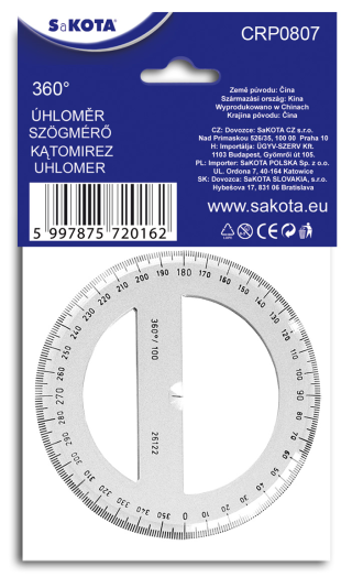 Sakota szögmérő 360 fokos