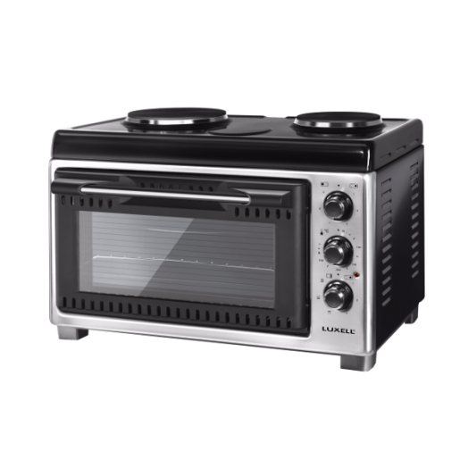 EZÜST MINIKONYHA LX13660, 2 LAPOS, INOX ELŐLAP, 2950W 40L