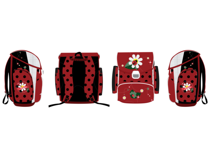 Fűzfői iskolatáska Ladybug