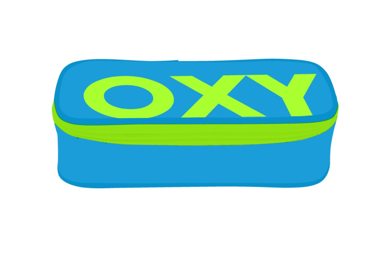 OXY egyrekeszes tolltartó neon világoskék