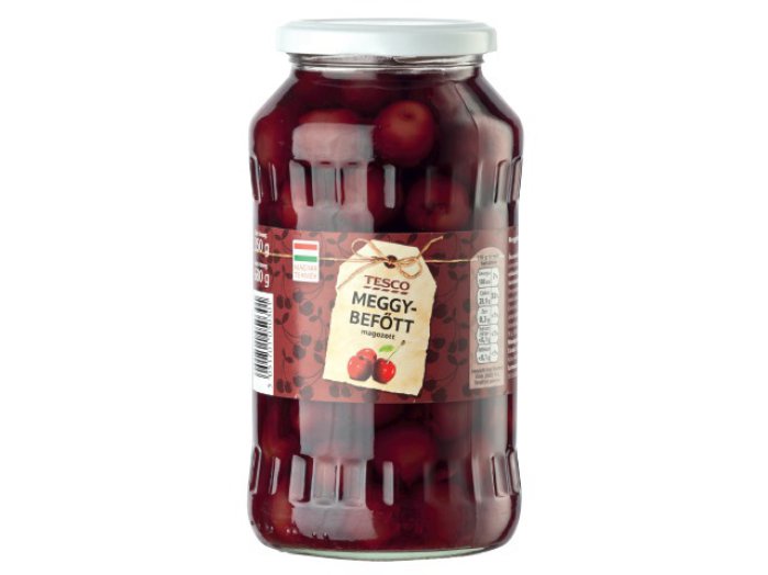 Tesco magozott meggybefőtt