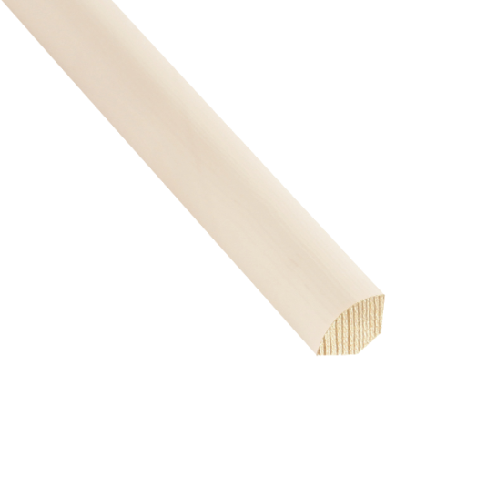 FEHÉR NEGYEDKÖRLÉC ALAPOZOTT 13X13X2700MM