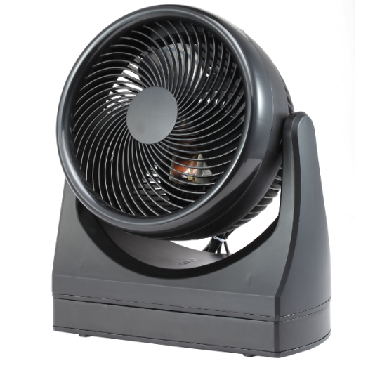 VENTILÁTOR RTY-25R D:25CM 3 FOKOZAT FEKETE,35W,OSZCILLÁCIÓ FUNKCIÓ