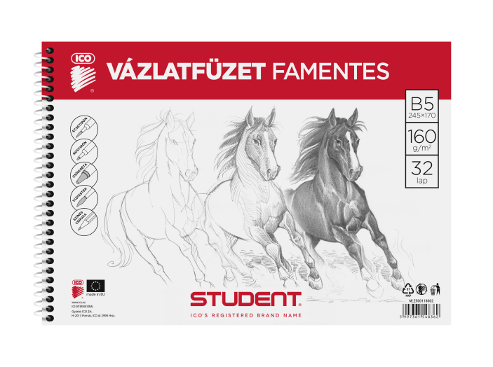 Ico Student vázlatfüzet
