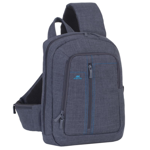 RIVACASE Canvas Notebook táska 13,3'' szürke
