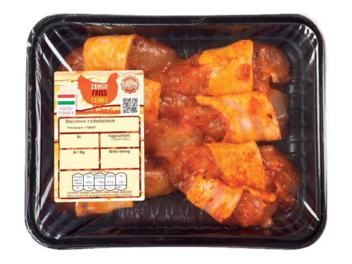 Tesco baconbe göngyölt csirkemellfilé