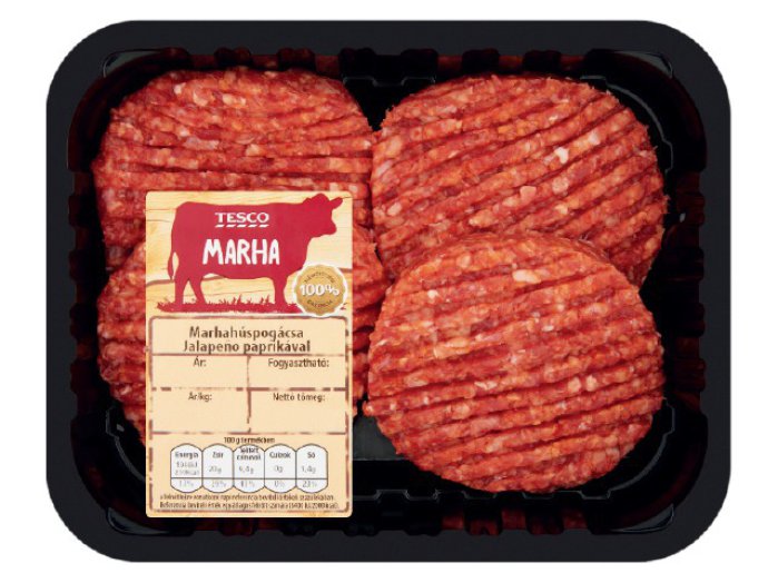 Tesco marhahúspogácsa