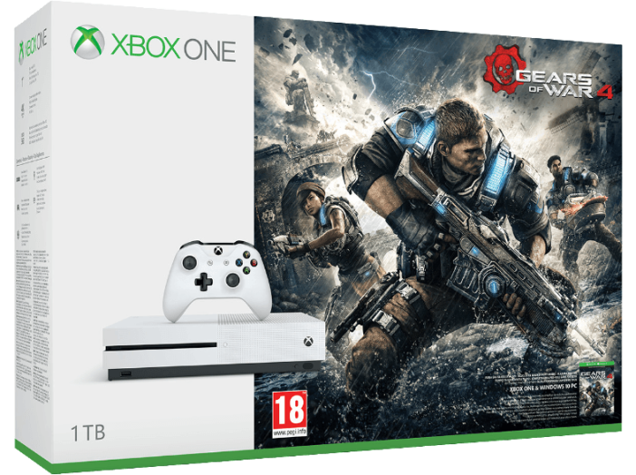 Xbox One S 1TB - Gears of War 4 Bundle