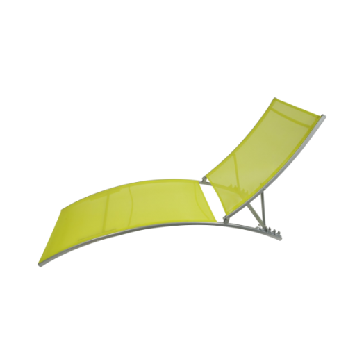 NAPOZÓÁGY 4 POZÍCIÓS LOUNGER ZÖLD TEXTILÉN 185X84X96 CM Outlet