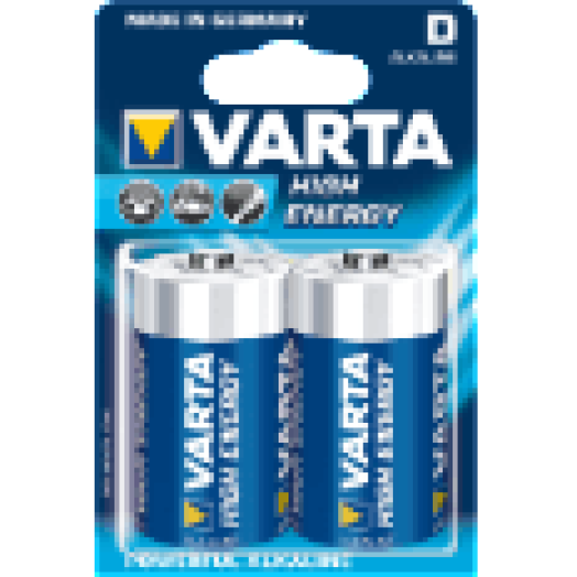 High Energy alkáli mangán góliátelem (2xD)