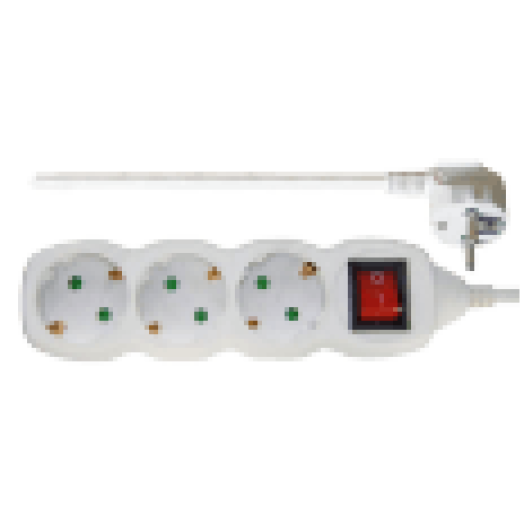 P1321 3CS 1,5m kapcsolós hosszabbító-elosztó