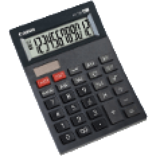 AS-120 mini asztali számológép, fekete