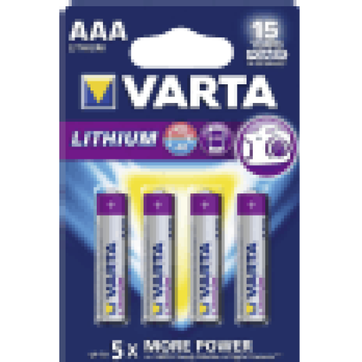 Professional lítium mikroceruza elem (4xAAA)