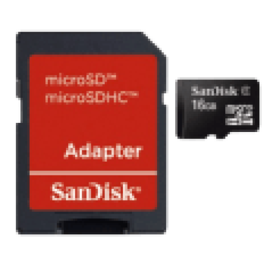 MicroSDHC 16GB kártya+adapter