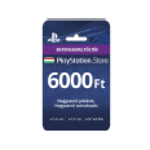 PlayStation Network 6000 forintos feltöltőkártya
