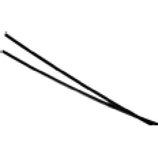 Ablaktörlő gumi 61 cm pár, 6,5 mm széles, sín nélkül