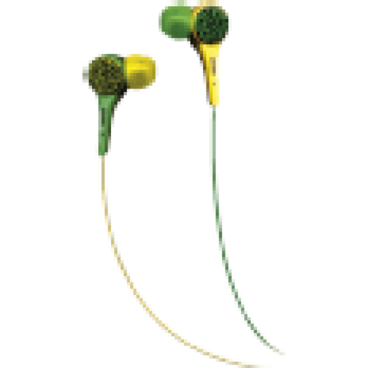 Audio WILD BUDZ fülhallgató, zöld-sárga