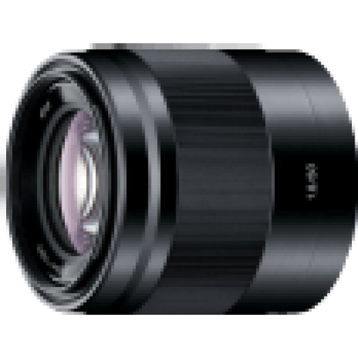 E 50 mm f/1.8 OSS fekete objektív