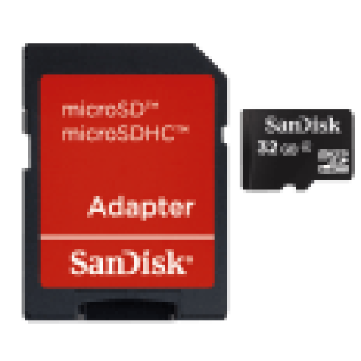 MicroSDHC kártya 32GB Class4 + Adapter (108097)