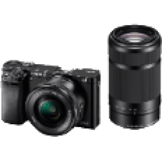 ALPHA ILCE-6000 + 16-50 mm + 55-210 mm fekete kit