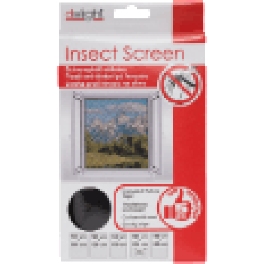 11603BK Szúnyogháló ablakra, 150x150 cm, fekete