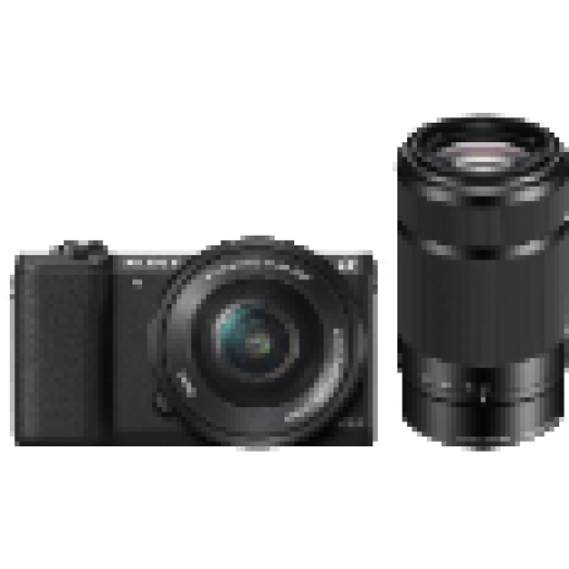 Alpha ILCE-5100 fekete + 16-50 mm + 55-210 mm Kit