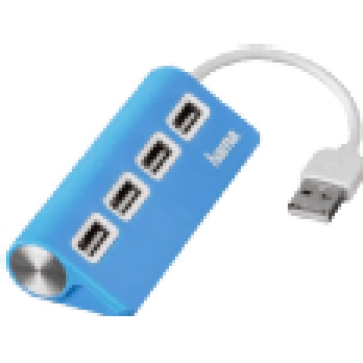 kék 4 portos USB 2.0 HUB (12179)