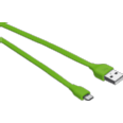 Flat zöld micro-USB 1m (20138)