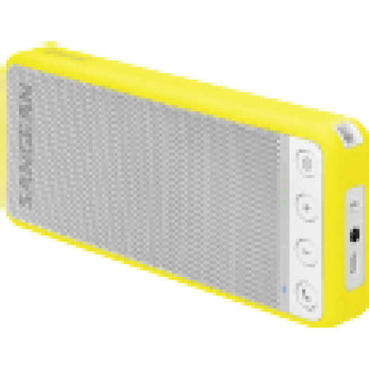 BLUETAB BTS-101 Y hordozható sztereó Bluetooth hangszóró (sárga)