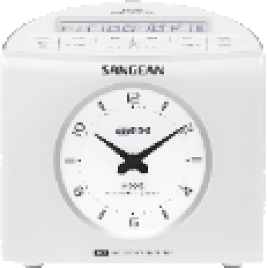 RCR-9W AM / FM-RDS sztereó digitális szintézeres ébresztősrádió (fehér)