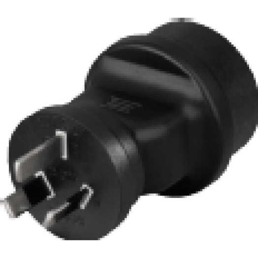 108882 Utazóadapter hu-kínai/ausztrál, fekete