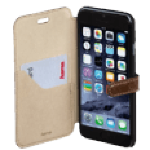 iPhone 6 Prime Line barna bőr tok