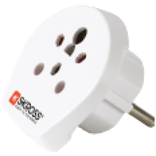 Utazó adapter, India-Izrael-Dánia