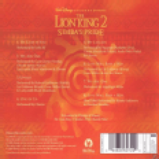 The Lion King 2  Simbas Pride (Az oroszlánkirály 2.  Szimba büszkesége) CD