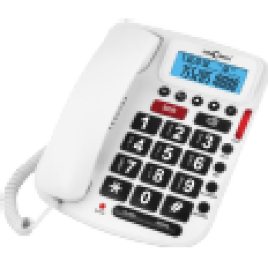 5030 asztali telefon időseknek, fehér színben