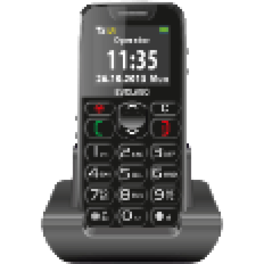 EASY PHONE EP-500 fekete kártyafüggetlen mobiltelefon