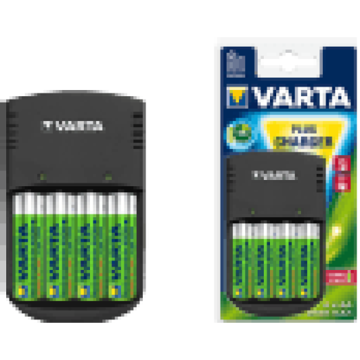 Plug akkutöltő 4x2100mAh akkumulátorral
