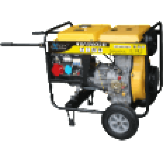 XGN5000D 3 fázisú dízelmotoros áramfejlesztő 5000W