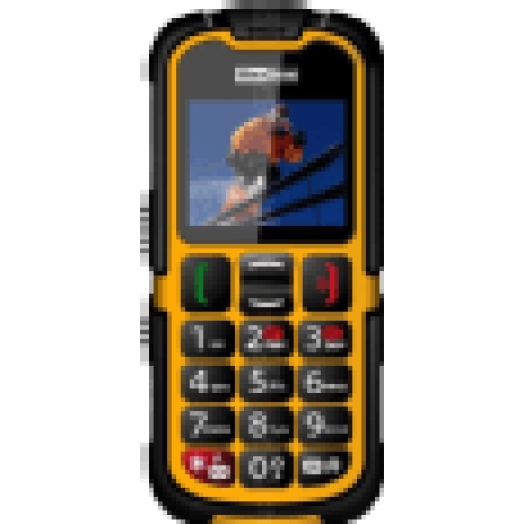 MM 910 Outdoor sárga kártyafüggetlen mobiltelefon