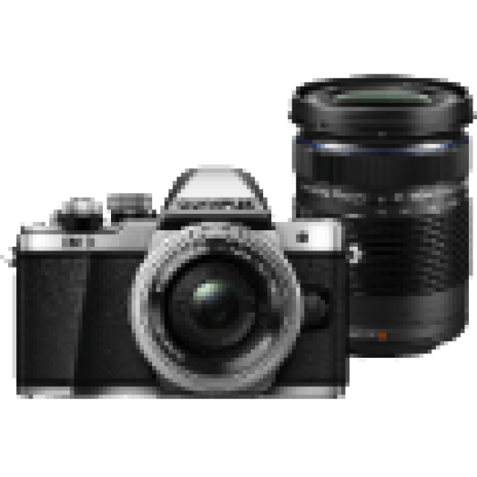 E-M10II ezüst + Pancake EZ-M1442 ezüst + EZ M4015 R fekete Kit