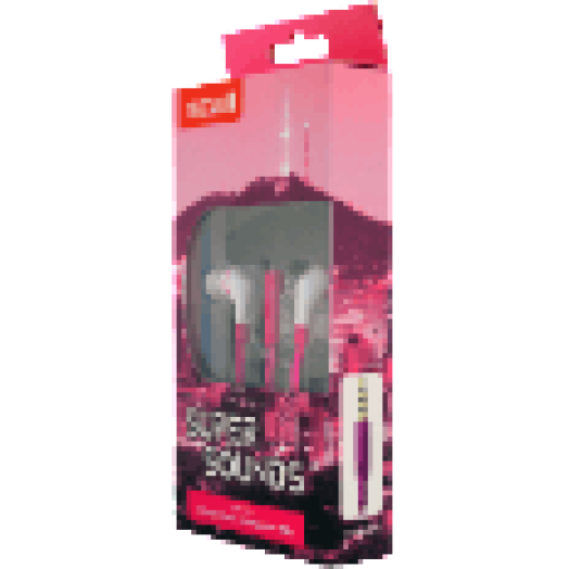 303736.00.CN SUPERSOUND fülhallgató, pink