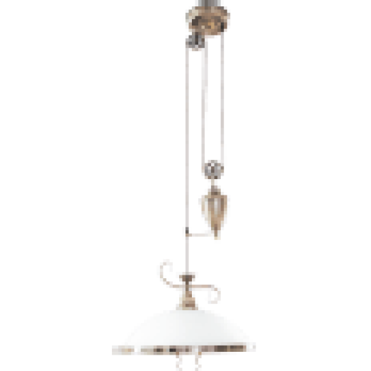 2756 Elisett, függeszték, E27 1x MAX 60W, bronz/ fehér