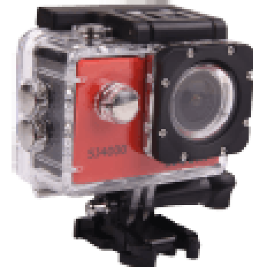 SJ4000 sportkamera vízálló tokkal piros