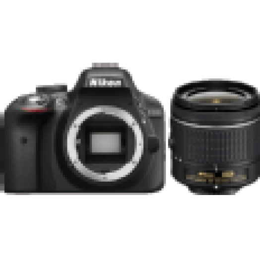 D3300 + AF-P 18-55 VR Kit fekete