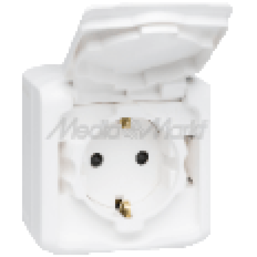 782373 FORIX 2P+F csatlakozóaljzat gyermekvédelemmel, (IP44), kültéri alkalmas, fehér