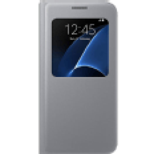 Galaxy S7 s-view cover tok ezüst