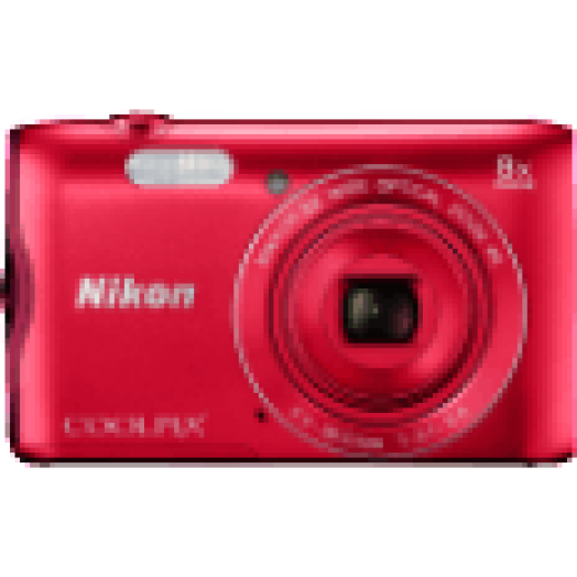 Coolpix A300 vörös digitális fényképezőgép