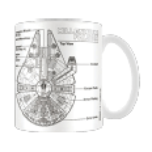 Star Wars -  Millennium Falcon Sketch (Pohár/Bögre)